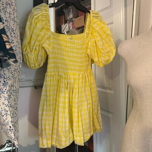 SWF Supper Yellow Gigham Dress